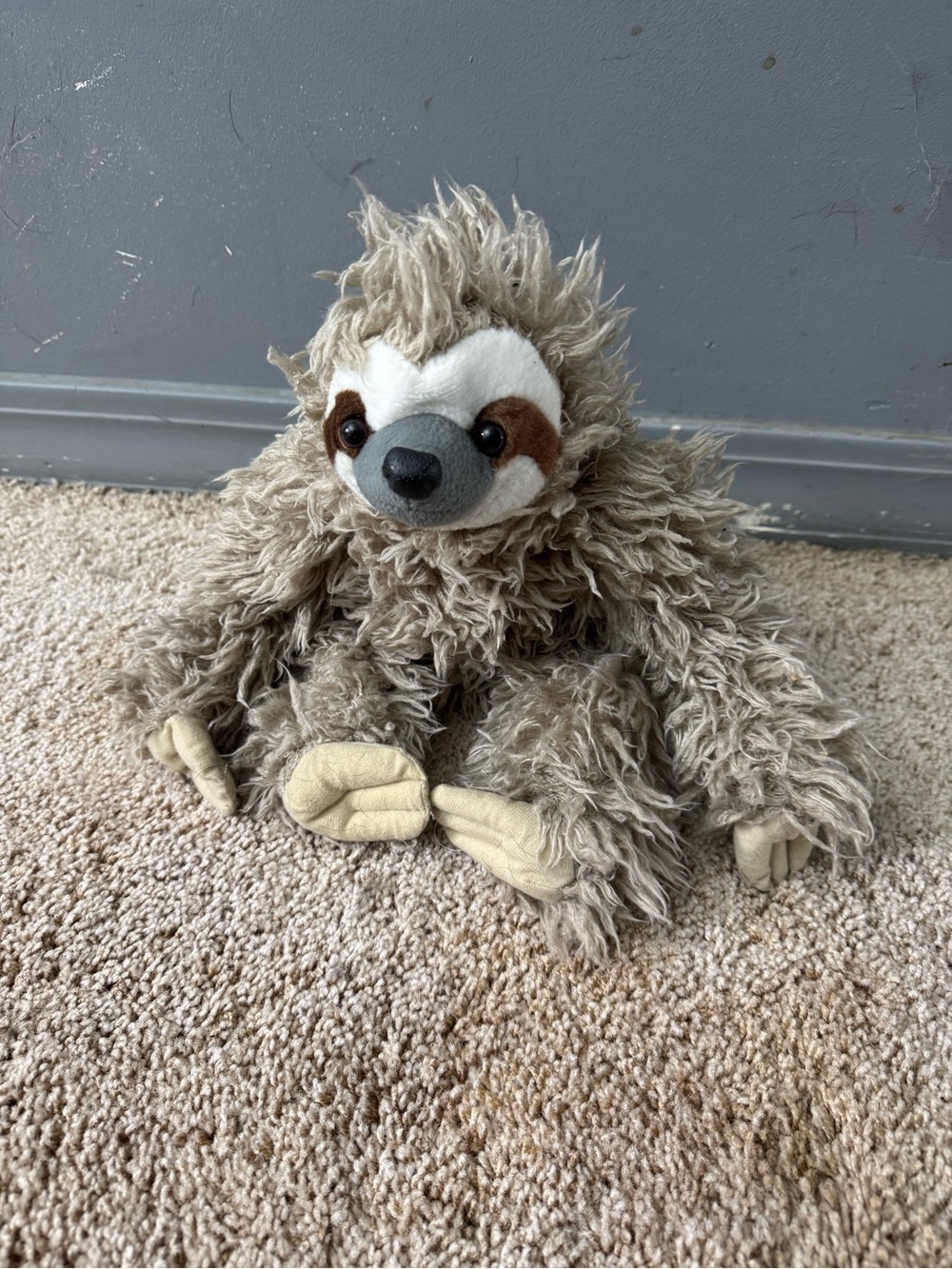 Plush Sloth Stuffed Animal - Beige/Brown